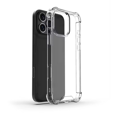 iPhone 16 Pro Max Hybrid Acrylic + TPU Clear Shockproof Case Cover: Total Drop-Proof Protection Made From Non-Toxic Polymers